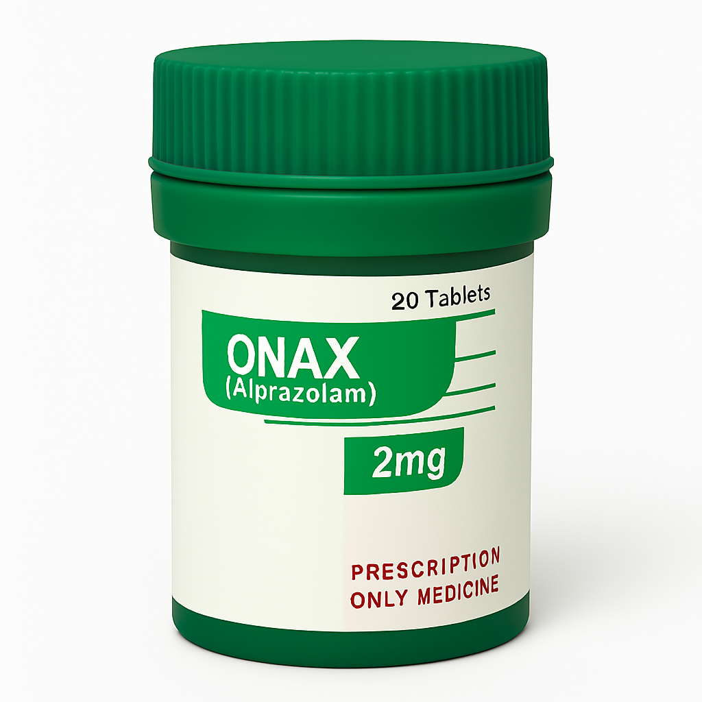 Onax (Alprazolam) 2mg – Safe Pharma