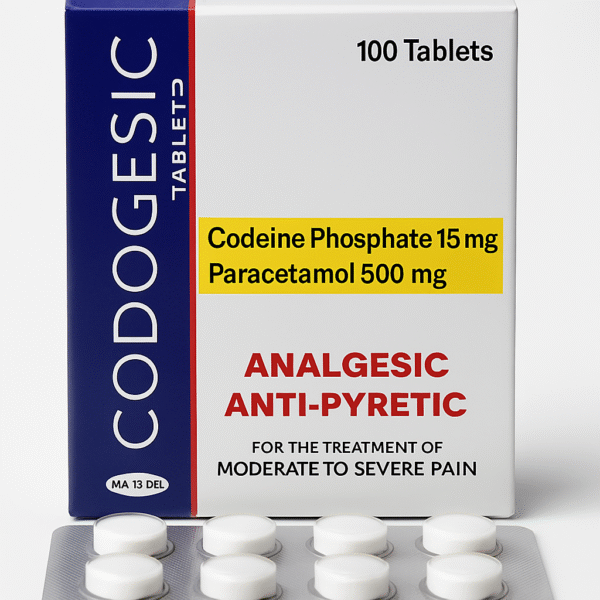 Codogesic Tablets – Codeine Phosphate 15mg + Paracetamol 500mg