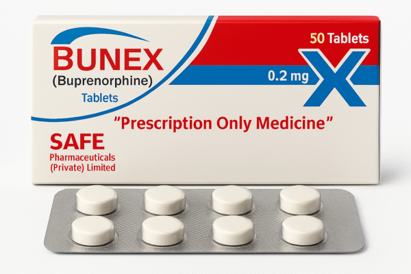 Bunex (Buprenorphine) 0.2mg Tablets – Safe Pharma